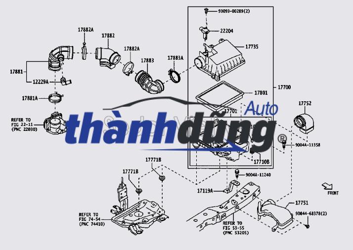sơ đồ lọc gió động cơ