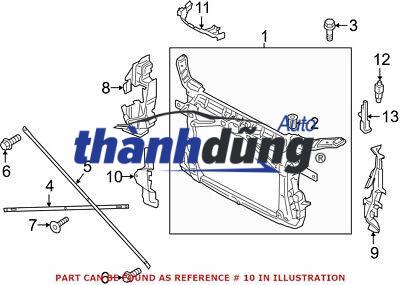 Xương đỡ giàn nóng, khung xương đầu xe