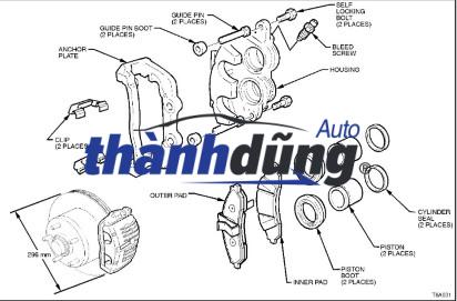 sơ đồ cụm gông phanh (3)