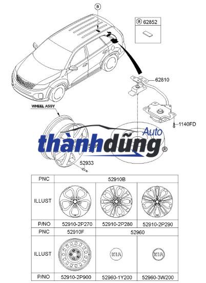 sơ đồ la zăng (1), mâm đúc
