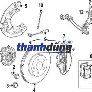ỐNG DẦU PHANH TRƯỚC NISSAN NAVARA 2013-2021 | 462116KG0A