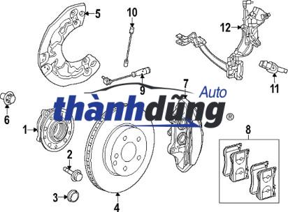 sơ đồ Ống dẫn dầu phanh (2) ỐNG DẦU PHANH TRƯỚC NISSAN NAVARA 2013-2021 | 462116KG0A