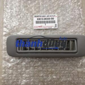 CỬA GIÓ ĐIỀU HÒA TRẦN XE TOYOTA FORTUNER 2008 | 636100K030B0