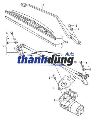 thanh giằng gạt mưa, cơ cấu gạt mưa thanh giằng gạt mưa, cơ cấu gạt mưa
