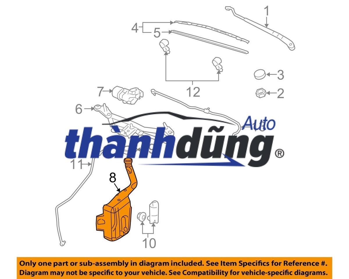 cổ bình đổ nước rửa kính ống tiếp liệu dung dịch rửa kính 1