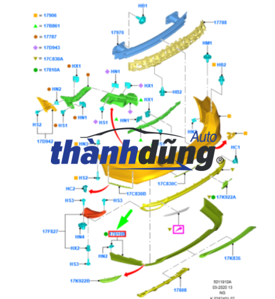 cản sau ba đờ sốc sau 1