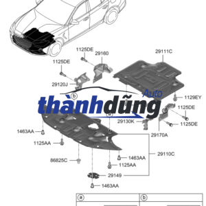 CHẮN BÙN GẦM MÁY XE HONDA CITY 2016 | 74111T9AT10
