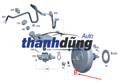 BẦU TRỢ LỰC PHANH KIA CD5 1997-2004 | KK32243800 BẦU TRỢ LỰC PHANH KIA CD5 1997-2004 | KK32243800