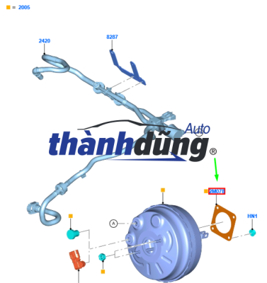 BẦU TRỢ LỰC PHANH KIA CD5 1997-2004 | KK32243800 BẦU TRỢ LỰC PHANH KIA CD5 1997-2004 | KK32243800