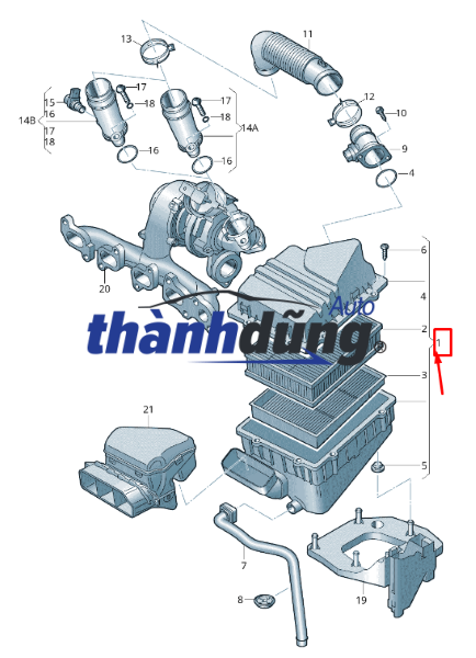 Lọc gió động cơ 1