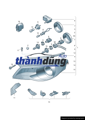 Đèn pha đèn chiếu xa 1