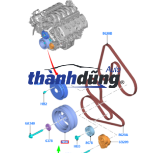 PULY TRỤC CƠ TOYOTA ALTIS 2000-2017 | 1347022021