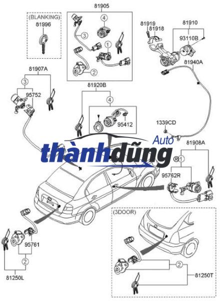 ổ khóa cổ vô lăng