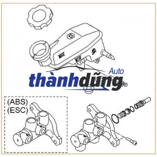 tổng phanh, van chia dầu phanh