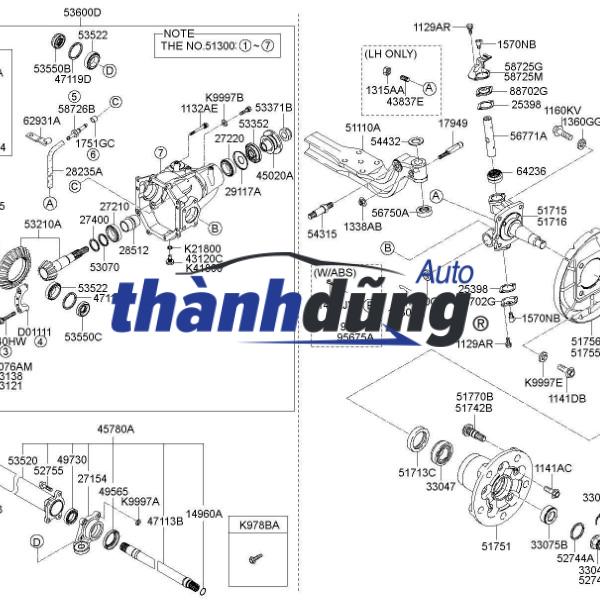 vành răng abs bi trước